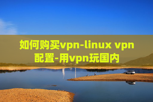 如何购买vpn-linux vpn配置-用vpn玩国内